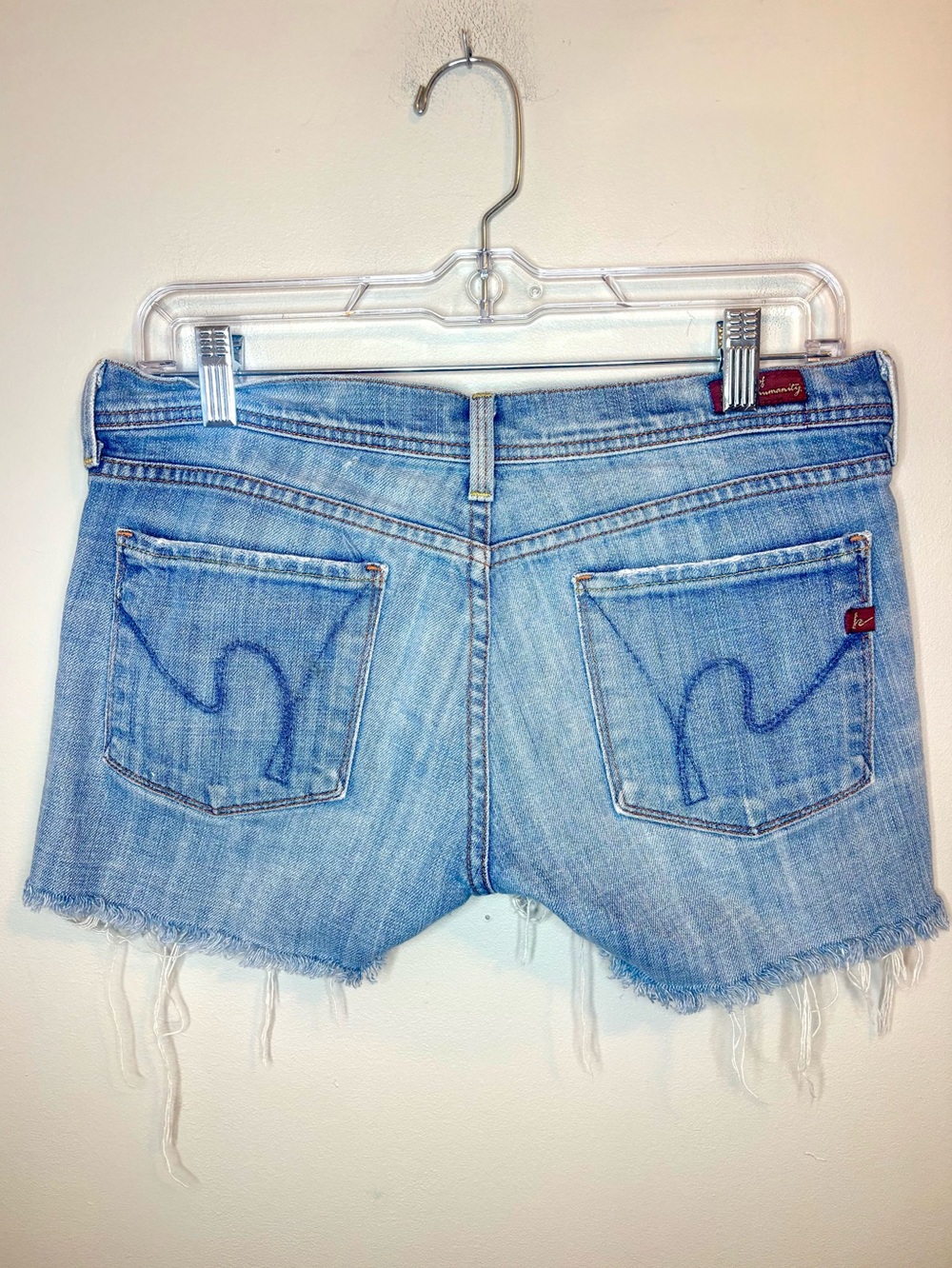 Citizens of Humanity Ingrid #009 Low Rise Cutoff Denim Shorts 28 Y2K